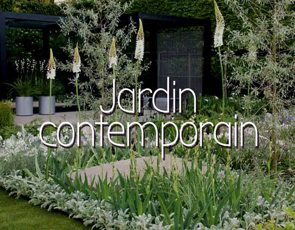 Scène de jardin contemporain